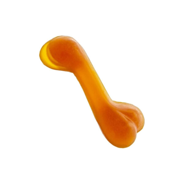 Igračka za kućne ljubimce gumena batak oranž 13x3