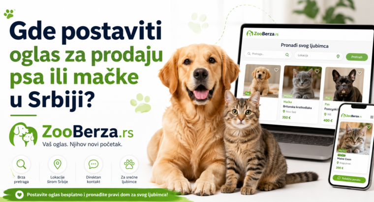 Gde postaviti oglas za prodaju psa ili mačke u Srbiji?