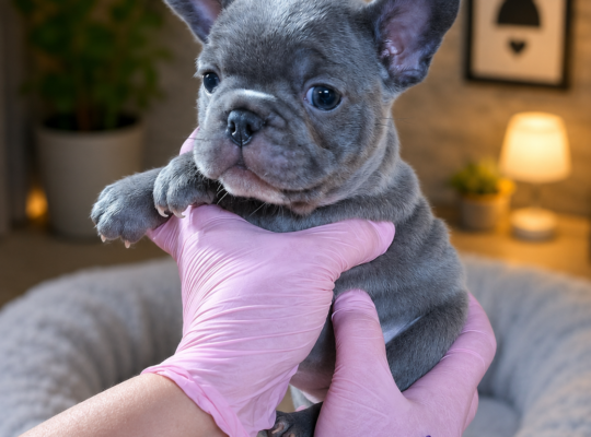 Plavi i Lilac Merle francuski buldozi – Slytherin FCI 6999